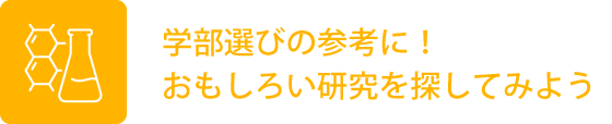 学部選びの参考に!おもしろい研究を探してみよう